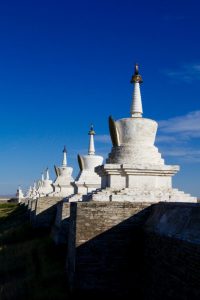 Stupa du temple d'Erdene zuu à Harhorin Mongolie